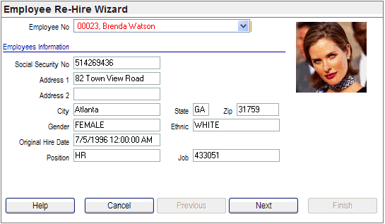 Re-Hire Wizard