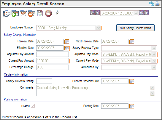 Salary Detail