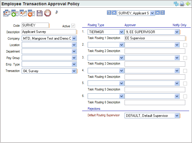 Employee Transaction Approvals Policy